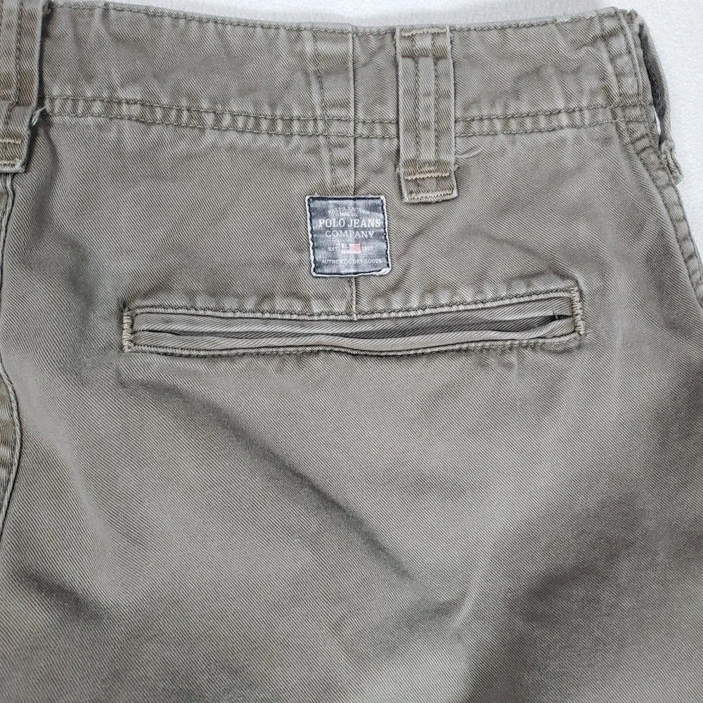 Vintage Polo Jean Co Ralph Lauren Cargo Pants Men 33x30 Military Paratrooper Y2K